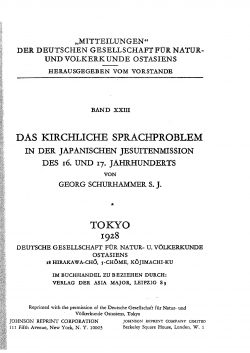 OAG Mitteilungen 1928 Titel
