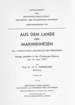 OAG Mitteilungen 1938 Titel