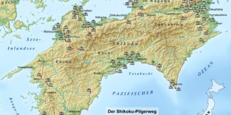 Shikoku Pilgerweg Karte | Der japanische Pilgerweg Saigoku