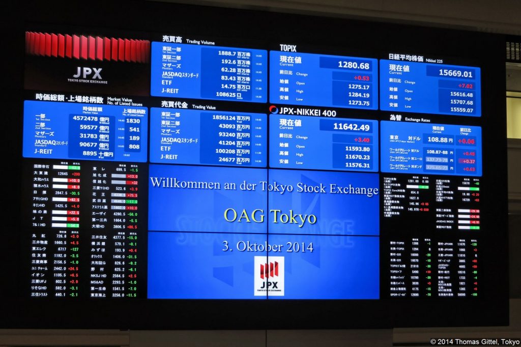 Tokyo Stock Exchange - Besichtigung der Tokyoter Börse