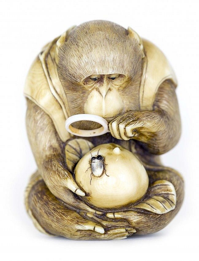 Klefisch Affe Netsuke
