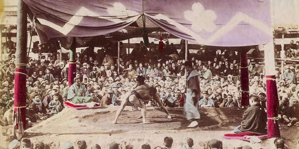 Wrestling_at_Tokyo_1890s_cut