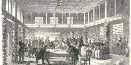 Die Vertragsunterzeichnung am 24. Januar 1861