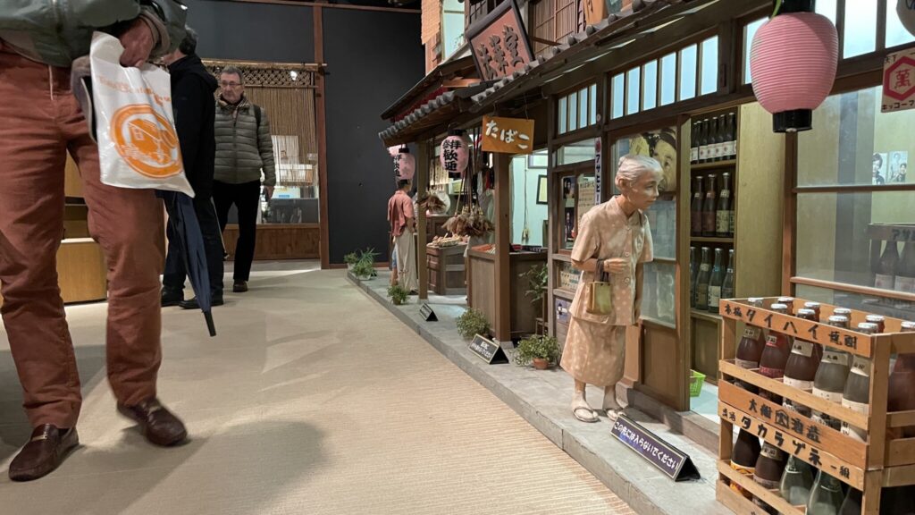 Modell eines traditionellen japanischen Viertels, Shibamata nachempfunden