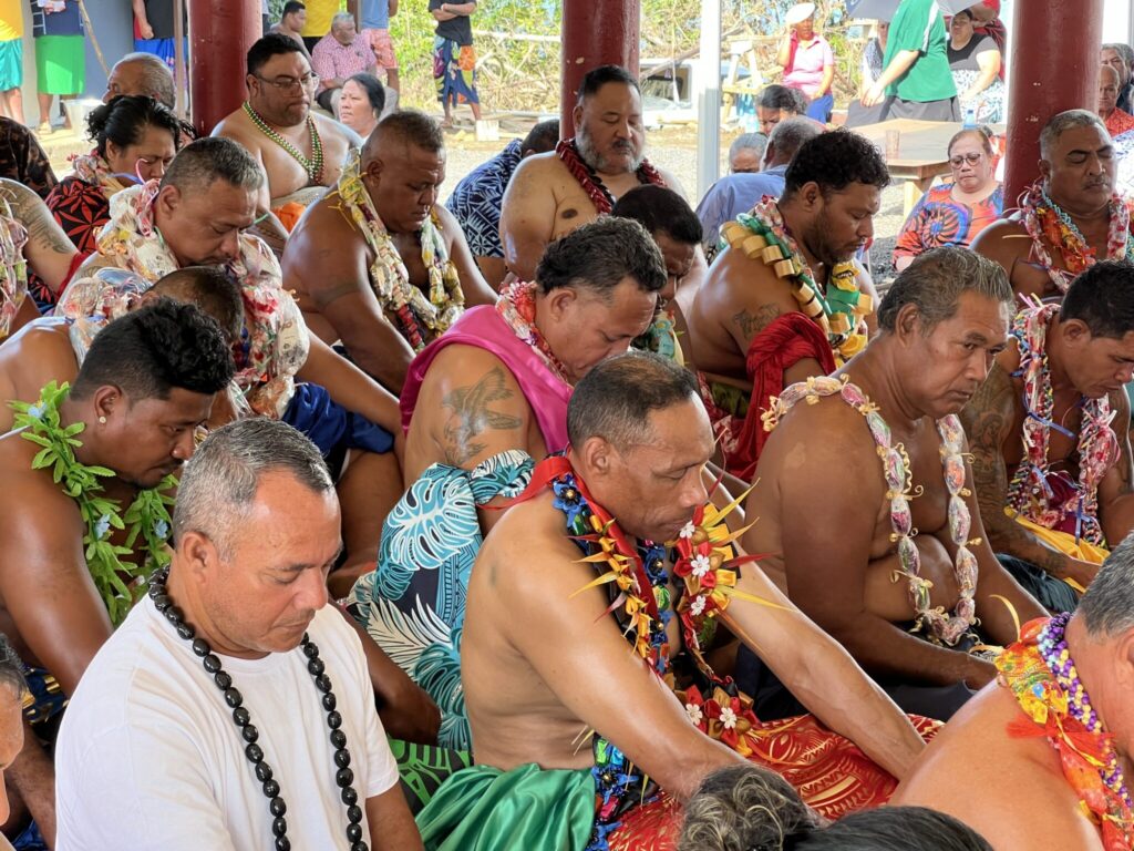 Ernennungszeremonie der neuen Matai  (lokale Familienoberhäupter), Foto von Alexander RustmannErnennungszeremonie der neuen Matai  (lokale Familienoberhäupter), Foto von Alexander Rustmann