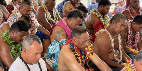 Ernennungszeremonie der neuen Matai  (lokale Familienoberhäupter) | Foto von Alexander Rustmann