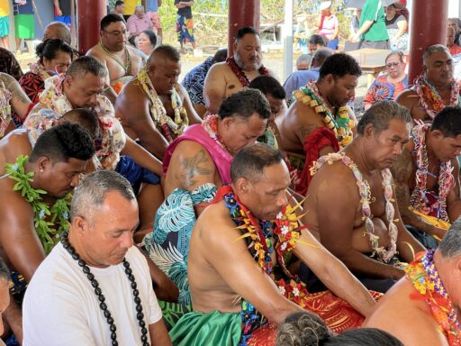 Ernennungszeremonie der neuen Matai  (lokale Familienoberhäupter)