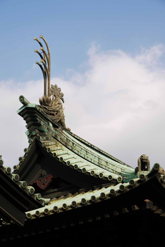 Yushima Seidō, Ochanomizu | Shachihoko auf dem Dach des Yushima Seidō