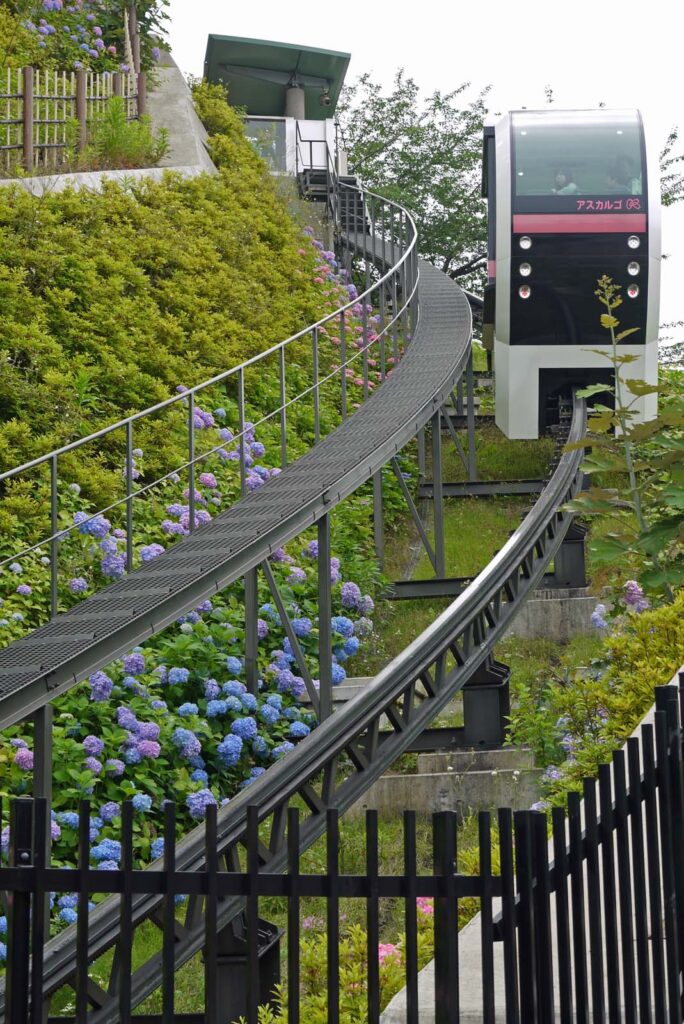 Cablecar Asukayama-kōen | Asuka Park Rail im Asukayama-kōen, Kita-ku