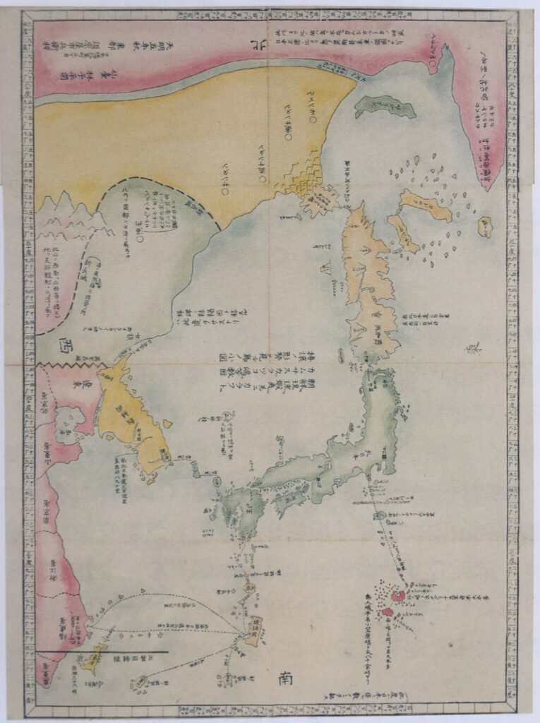 Hayashi shihei 1786_SankokuTsuuran kouchi rotei zenzu